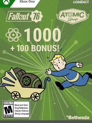 Fallout 76: 1000 (+100 Bonus) Atoms