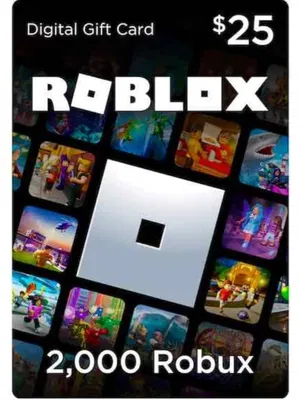 Roblox Gift Card Digital Code 2000 Robux