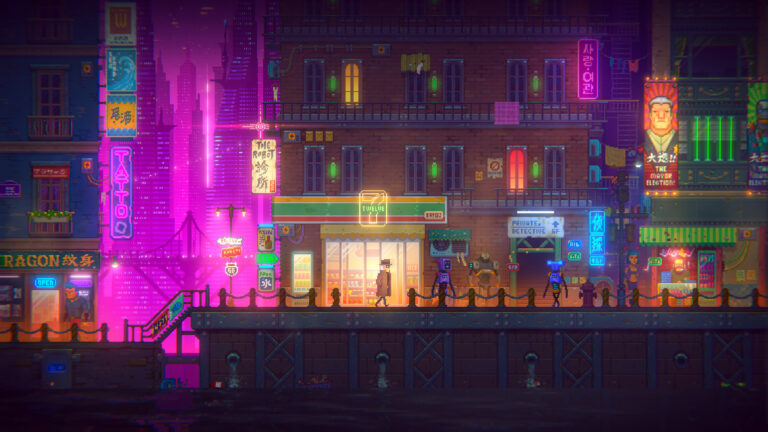 Tales of the Neon Sea – screenshot ze hry