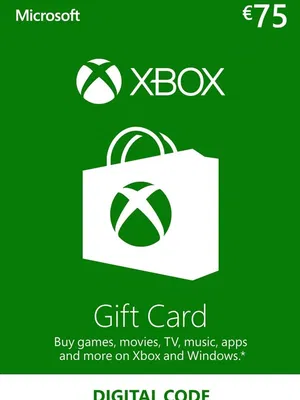Xbox Live Gift Card 75 EUR EUROPE