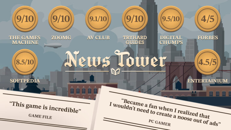 News Tower – screenshot ze hry
