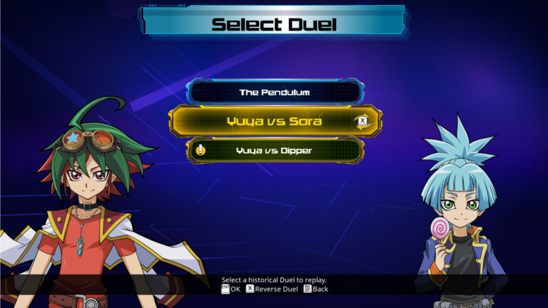 Yu-Gi-Oh! ARC-V Sora and Dipper – screenshot ze hry