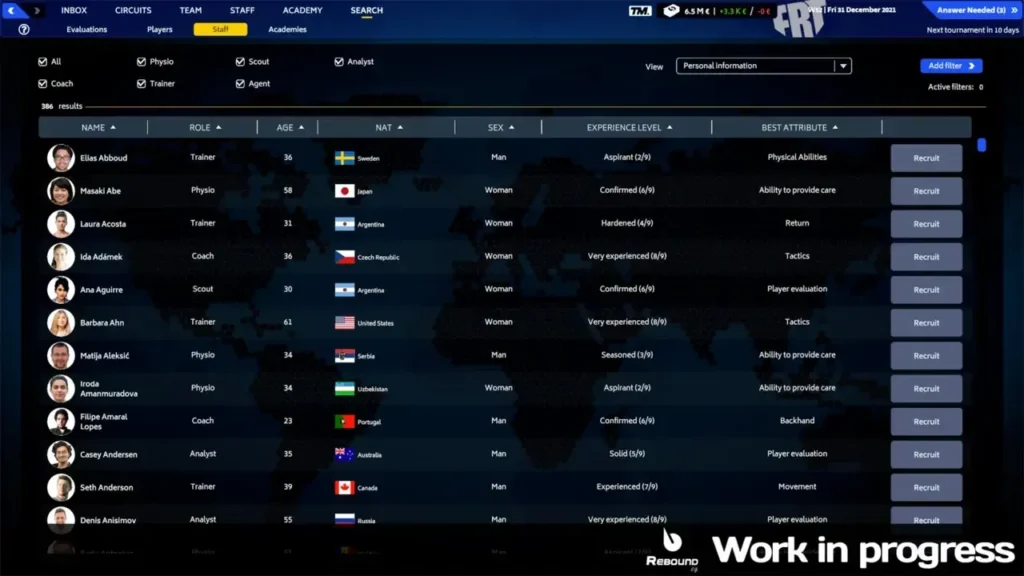 Tennis Manager 2023