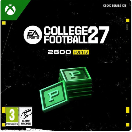 COLLEGE FOOTBALL 27 2800 Points