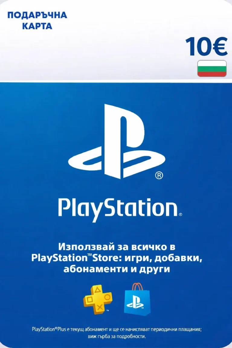 PlayStation Network Gift Card 10 EUR (BG) PSN Bulgaria - titulní obrázek